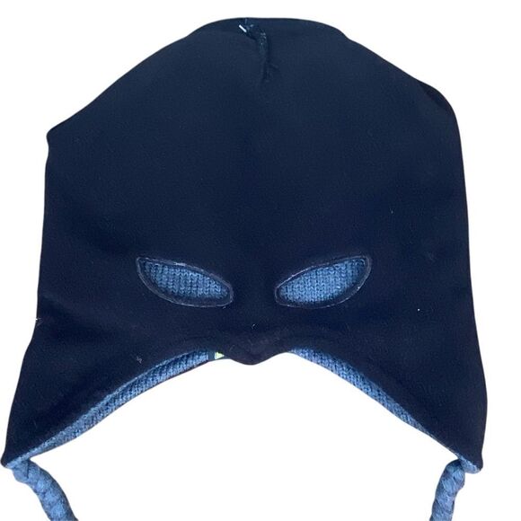 DC Comics Batman Dark Knight Grey/Bleck Knit Superhero Beanie w/Eyeholes Costume - Picture 6 of 8